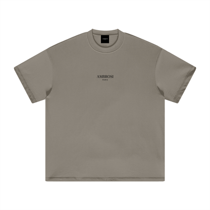 Ambrosi Paris - T-Shirt Oversize Signature Camel Gris